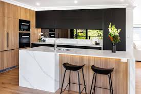 Black and white kitchen absolute matte black laminex quantum quartz alpine matte benc in 2020 white kitchen black appliances white modern kitchen matte black kitchen. A Modern Kitchen To Wow Your Guests Complete Home