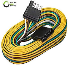 Amazon Com Online Led Store 4 Way Flat Wishbone Style Trailer Wiring Harness Kit 25 Male 4 Female 18 Aw Boat Trailer Lights Led Store Hitch Accessories