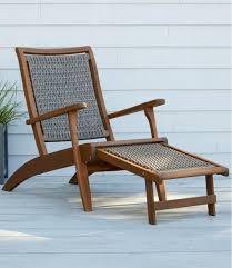 Wicker Eucalyptus Lounger Outdoor Furniture Teak Patio Furniture Outdoor Deck Furniture
