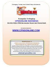 Maybe you would like to learn more about one of these? 1 2 Seri Panduan Sukses Tip Dan Trik Menjawab Soal Cpns Terlengkap Terbaik Dan Terbukti Sukses Di Indonesia Kumpulan Terlengkap Cpnsonline Course Hero