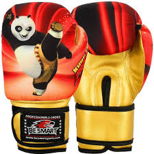 Kung Fu Panda Kid Boxing Glove Junior Mitts 4oz 6oz Punch Bag Children Mma Youth Boxing Gloves Youth Baseball Gloves Kids Boxing Gloves