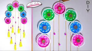 Diy Wall Hanging Decor From Old Waste Bangles Wall Decor Best Out Of Diy Wall Hanging Decorations Wall Hanging Designs Hanging Wall Decor