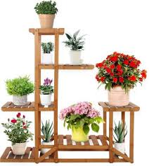 From plastic to terracotta, from big to small, we've got a huge collection online and in store. Livzing 6 Tier Bamboo Plant Stand Wooden Flower Pot Holder For Indoor Outdoor Multifunctional Corner Display Storage Rack For Balcony Home Garden Living Room Plant Container Set Price In India