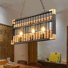Belanja bel meja kasir restoran & resepsionis hotel front desk table call bell. Baru Retro Cina Industri Angin Bar Bar Kreatif Depan Dekorasi Meja Kasir Restoran Abacus Kayu Lampu Gantung Led Fixture Lampu Langit Langit Aliexpress