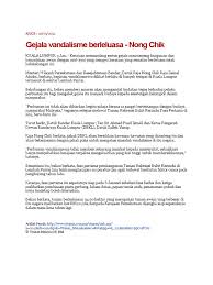 Punca vandalisme di kalangan pelajar. Vandalisme 1