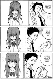 Shouya killing it with those pick up lines. (A Silent Voice: Chapter 28) :  rmanga