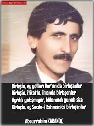 Abdurrahim karakoç 1932 yılının nisan ayında kahramanmaraş ili, elbistan ilçesinde dünyaya geldi. Abdurrahim Karakoc Siiri Aydin Bayrakdar Edebiyatdefteri Com