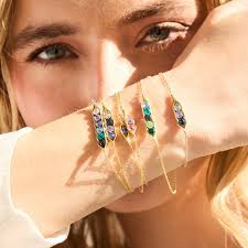 Custom Birthstone Pea in a Pod Bracelet