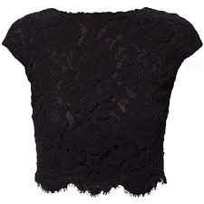Wtr London Victoria French Lace Cropped Top 5578435 Pyg Liked On Polyvore Featuring Tops Evening Tops Lace Evening Tops Floral Lace Tops Lace Crop Tops