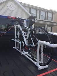 The bikes and scooters were driving me bonkers, left all. Bike Rack Made Out Of Pvc For Truck Truck Bed Bike Rack Pvc Bike Racks Truck Bike Rack