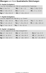 In elementary algebra, completing the square is a technique for converting a quadratic polynomial of the form en.wikipedia.org Ubungen Zum Kurs Quadratische Gleichungen Pdf Kostenfreier Download