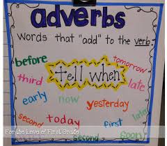 For The Love Of First Grade Anchors Away Adverbs
