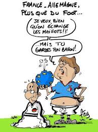 Hugo lloris l'a dit, ces affrontements entre les deux nations s'avèrent être « des classiques du football européen et même mondial ». Humour Foot France Allemagne Angela Merkel A Francois Hollande Doc De Haguenau