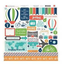 Carta Bella Travel Stories Collection 12 X 12 Cardstock Stickers At Scrapbook Com Jetlag