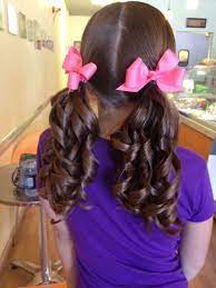 How To Make Recital Curls For My Girls Who Have Super Straight Practically Curless Hair Dance Hairstyles Special Occassion Hair Special Occasion Hairstyles