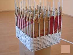 Korb Aus Zeitungspapier Flechten Dekoking 9 Recycling Papier Handwerk Basteln Mit Papierrollchen Zeitungskorb