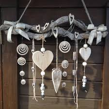 Dekoast Herzen Holz Blute Natur Von Trends And More Auf Dawanda Com Bastelarbeiten Treibholz Arbeiten Deko