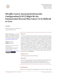 Cancerians are caring people, they have an understanding of human nature and they know how to make them better when they are at their lowest. Pdf Flexible Cancer Associated Chromatin Configuration Cacc Might Be The Fundamental Reason Why Cancer Is So Difficult To Cure