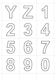 Save 20% with code 20madebyyou. Letters And Numbers Letters In Block Letters Y Z And Numbers From 0 To 9