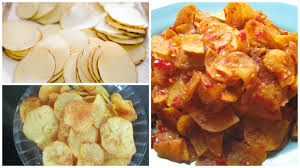Manis pedas produk olahan keripik menggunakan bahan baku kentang pilihan sehingga menghasilkan keripik yang tipis dengan tekstur yang renyah. Resep Keripik Kentang Pedas Manis Resep Masakan