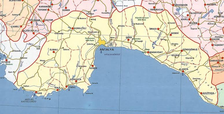 manavgat haritası ile ilgili görsel sonucu"