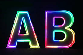 15 Metal Marquee Letters Rgb Neon Letter Neon Light A Z Etsy In 2020 Marquee Letters Marquee Lighted Signs Metal Letters