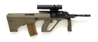 The steyr aug is a bullpup assault rifle of austrian origin. F88 Austeyr