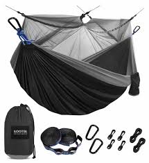 Check spelling or type a new query. Kootek Camping Hammock With Mosquito Net Single Portable Hammocks Parachute Lightweight Nylon With Tree Straps For Outdoor Adventures Backpacking Trips Black Grey Kootek Official Website