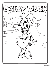 These alphabet coloring sheets will help little ones identify uppercase and lowercase versions of each letter. Daisy Duck Disney Coloring Pages Printable