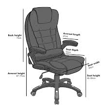 The desk height calculator will provide a set of reliable baseline measurements to help you work with maximum comfort and. Cherry Tree Furniture Executive Recline Extra Padded Office Chair Standard Mo17 Grey Fabric Shop Designer Home Furnishings
