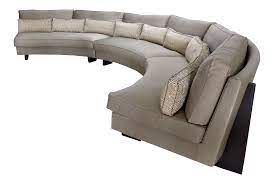Semi circle leather sofa measurement: Semi Circular Sectional Sofa By Umberto Asnago For Mobilidea Italy Chairish