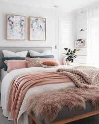 Pink White And Grey Girl S Bedroom Pastel Bedroom Decor Inspiration Small Bedroom Ide Luxury Bedroom Master Beautiful Bedroom Decor Small Apartment Bedrooms
