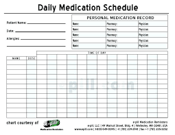 medication chart template brillant me