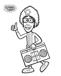 Djlance Coloring Sheet Yogabbagabba Coloringsheet Freeprintable Yo Gabba Gabba Coloring Pages Printable Christmas Coloring Pages