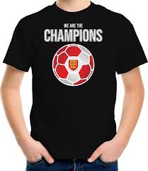 Volgens de bookies is engeland dé titelfavoriet voor het ek 2021. Bol Com Engeland Ek Wk Supporter T Shirt We Are The Champions Met Engelse Voetbal Zwart