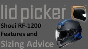 shoei rf 1200 features and sizing advice guide