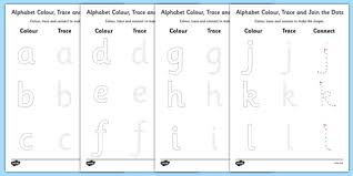 Your baby's gone from a little bean to a crawling, smiling, laughing toddler in the last year. Alphabet Colour Trace And Join The Dots Worksheets