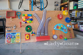 Lady Goats Build It Diy Sensory Board Diy Busy Board Busy Boards For Toddlers