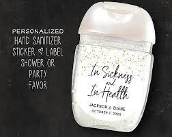 Editable Wedding Favors Hand Sanitizer Labels Bridal Shower Etsy Etsy Bridal Shower Baby Shower Favor Stickers Wedding Stickers