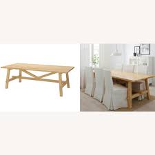 ikea oak dining table aptdeco
