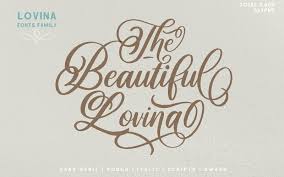 Calligraphy fonts are like graffiti and fonts are more aesthetic than any other script fonts. Lovina Calligraphy Font Dafont Free