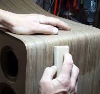 MDF and rosewood veneer bookshelf speaker enclosures for ...