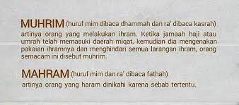 Maybe you would like to learn more about one of these? Perbezaan Muhrim Dan Mahram Menjawab Kemusykilan Agama Facebook