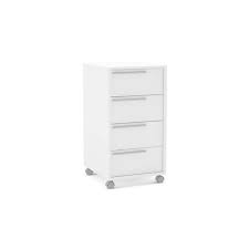 A filing cabinet (or sometimes file cabinet in american english) is a piece of office furniture usually used to store paper documents in file folders. Oxford 4 Drawer File Cabinet White Chique Target
