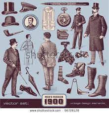 Gentlemen S Fashion And Accessories 1900 Stock Vector 96728128 Shutterstock Mens Accessories Fashion Gentleman Style Vintage Men