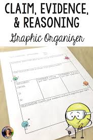 Claim Evidence And Reasoning Cer Graphic Organizer For Secondary Science From Science Lessons That Ro Science Lessons High School Science Secondary Science