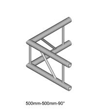 65 x 70 mm • schnellverstellung auf knopfdruck. Duratruss Dt 32 C21v L90 90 Grad Winkel 1 M Senkrecht Kaufen Bax Shop