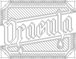 It just wouldn't be the same without this famous vampire. Dracula Movies Adult Coloring Pages