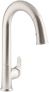 Moen kitchen faucet leaks at pull out spout. Kohler K 72218 Vs Vibrant Stainless Sensate Touchless Kitchen Faucet With 15 1 2 Pull Down Spout Docknetik Magnetic Docking System And A 2 Function Sprayhead Featuring Sweep Spray Faucet Com