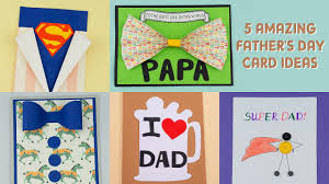 Make an office shirt and tie for a gift card for office supplies. 5 Amazing Father S Day Card Ideas How To Make Card For Daddy Happy Father S Day Youtube